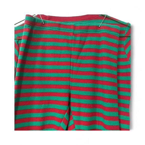 Carters Never Naughty Red GreenStriped Pajama Set Christmas Unisex Size 8 - Picture 7 of 7